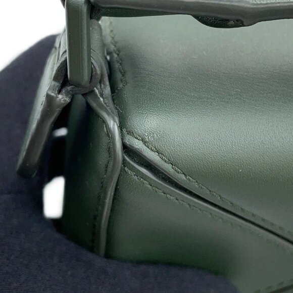 LOEWE Puzzle bag Size Mini Leather Khaki - Picture 9 of 15